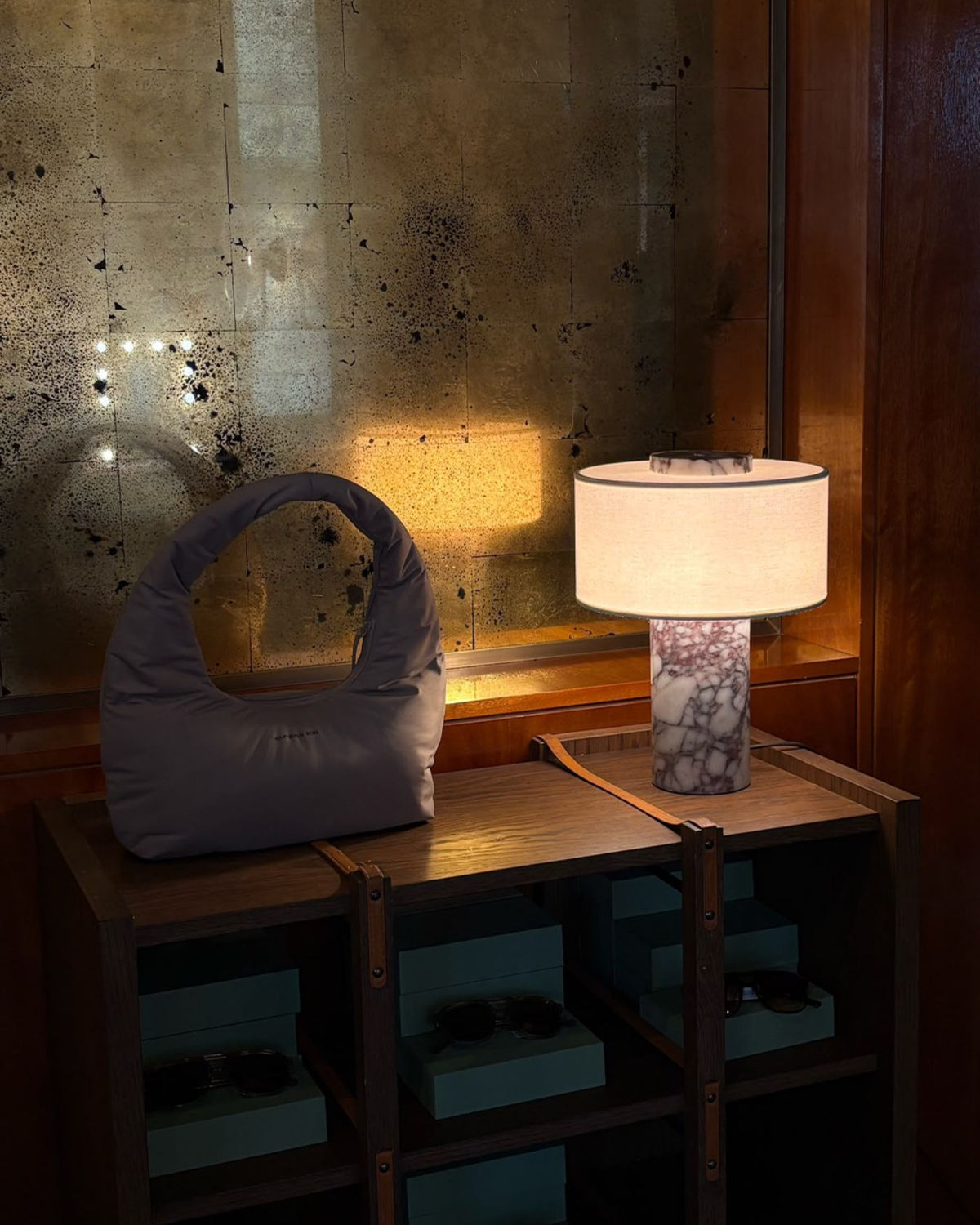 Auríe Große Lampe | Calacatta Viola