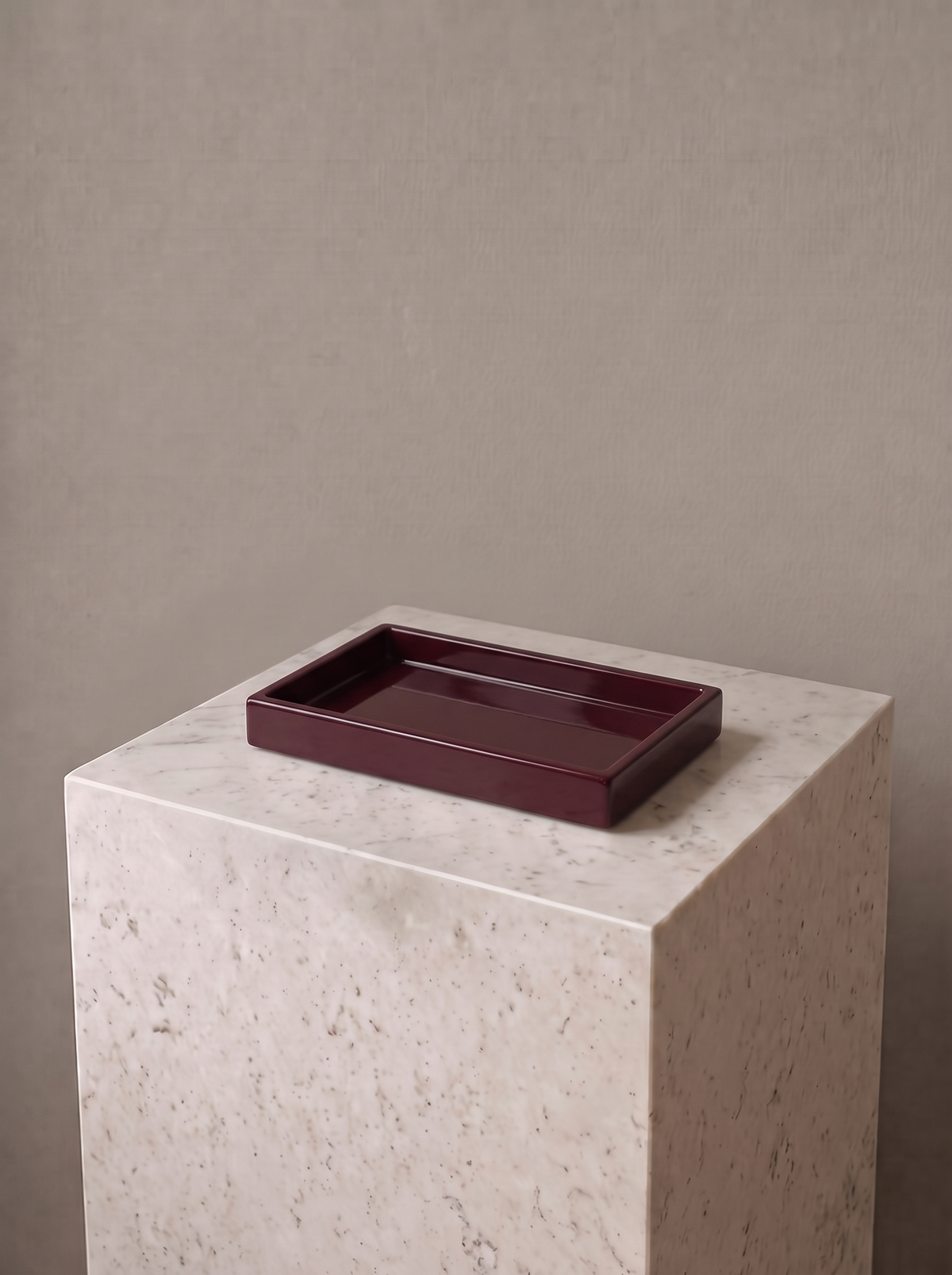 Elva Tray | Burgundy Wood