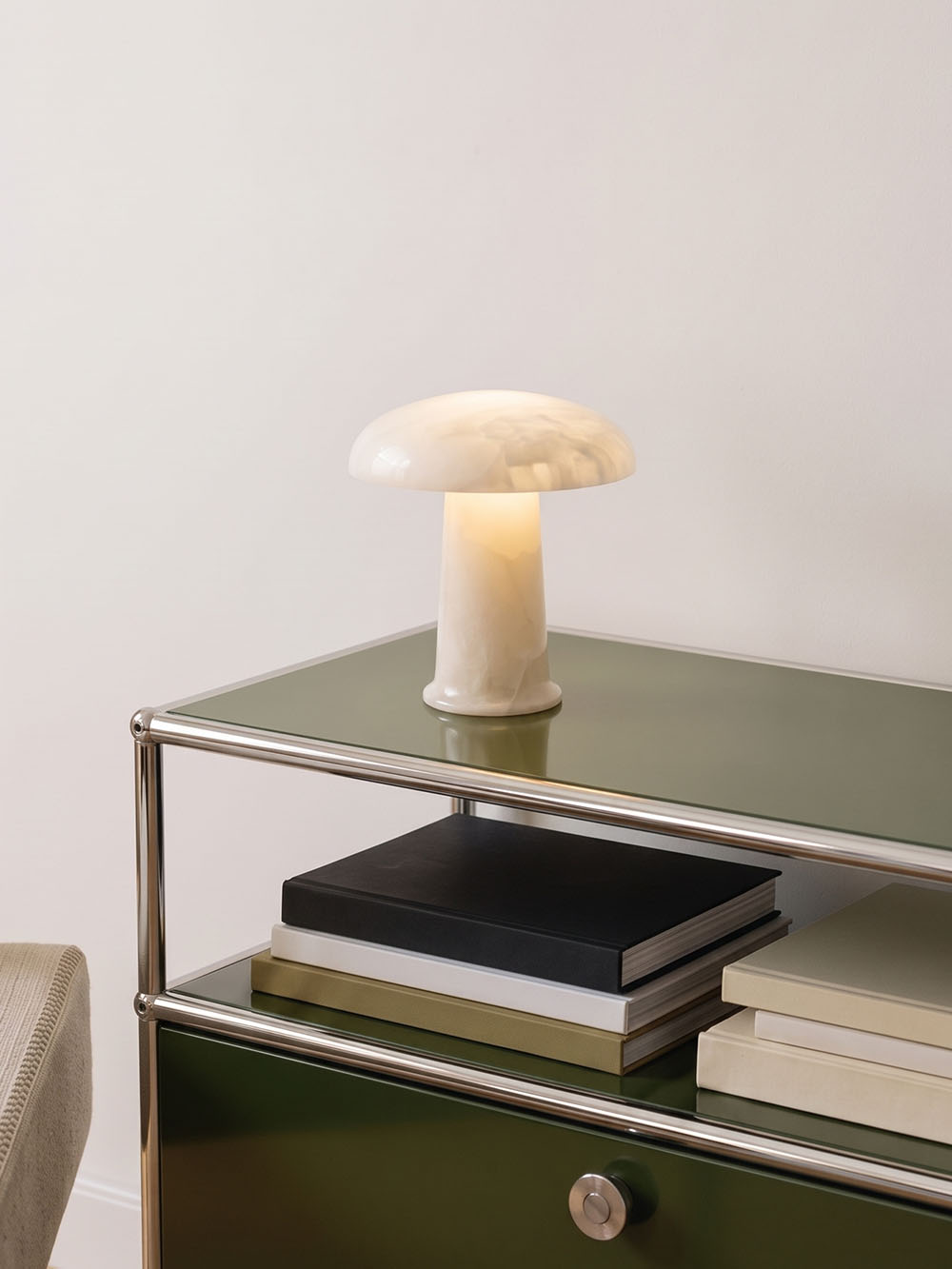 Cera Mini Portable Lamp | Alabaster