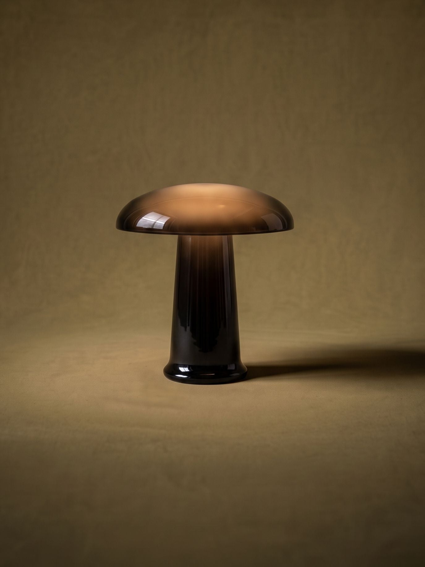 Cera Mini Portable Lamp | Black Glass