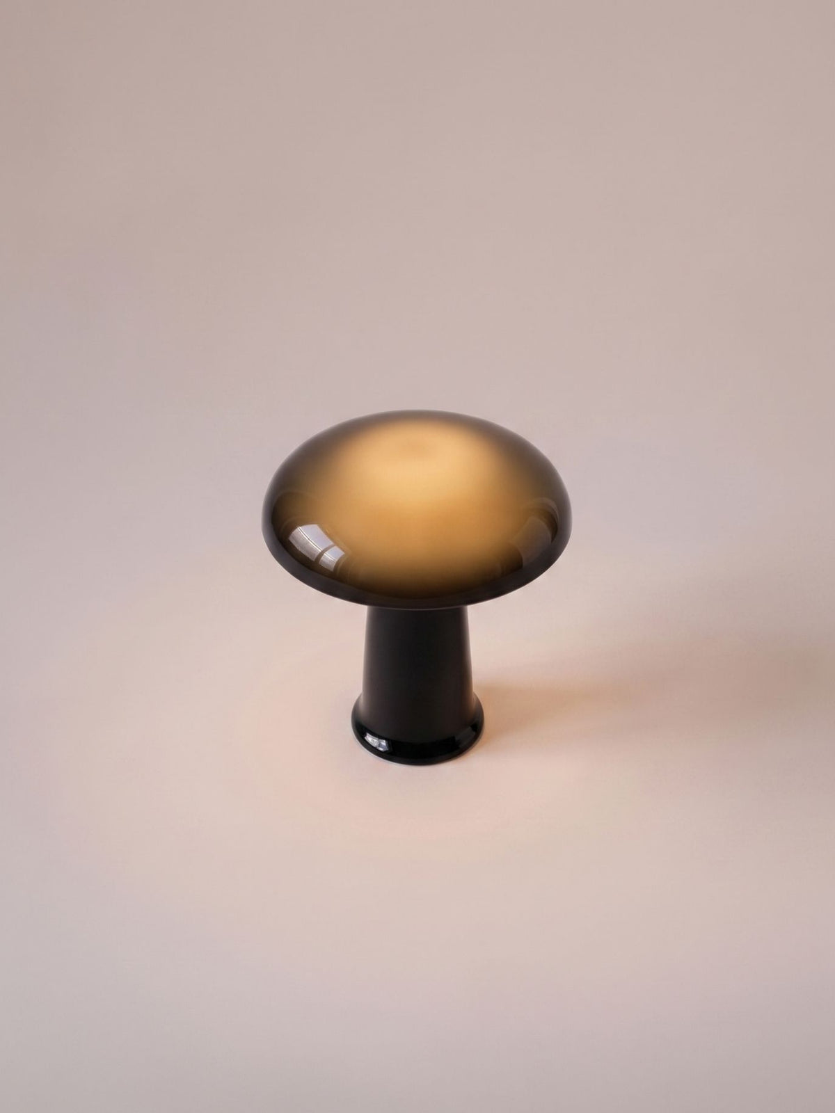 Cera Mini Portable Lamp | Black Glass
