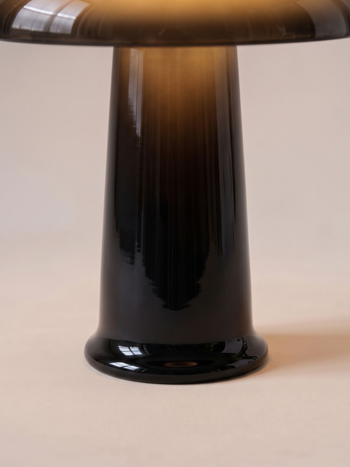 Cera Mini Portable Lamp | Black Glass
