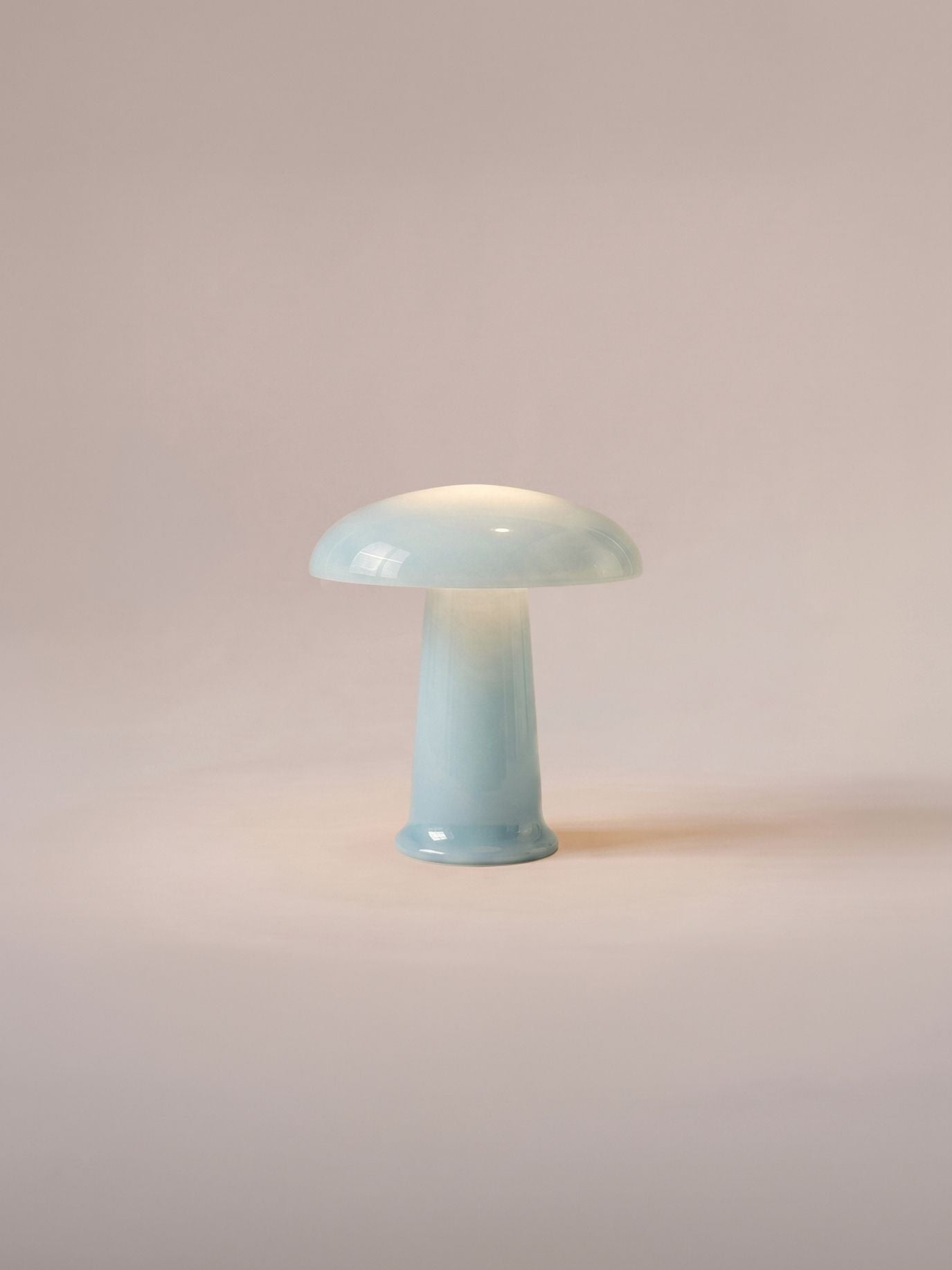 Cera Mini Portable Lamp | Blue Glass