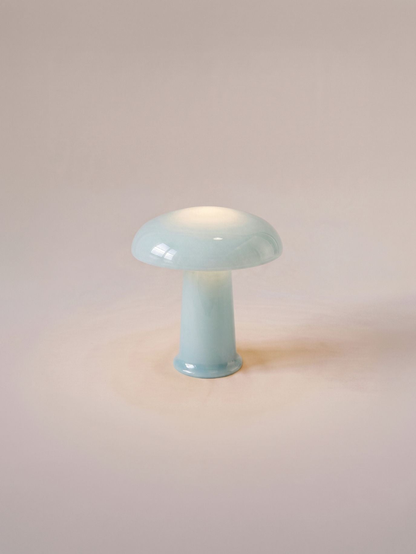 Cera Mini Portable Lamp | Blue Glass