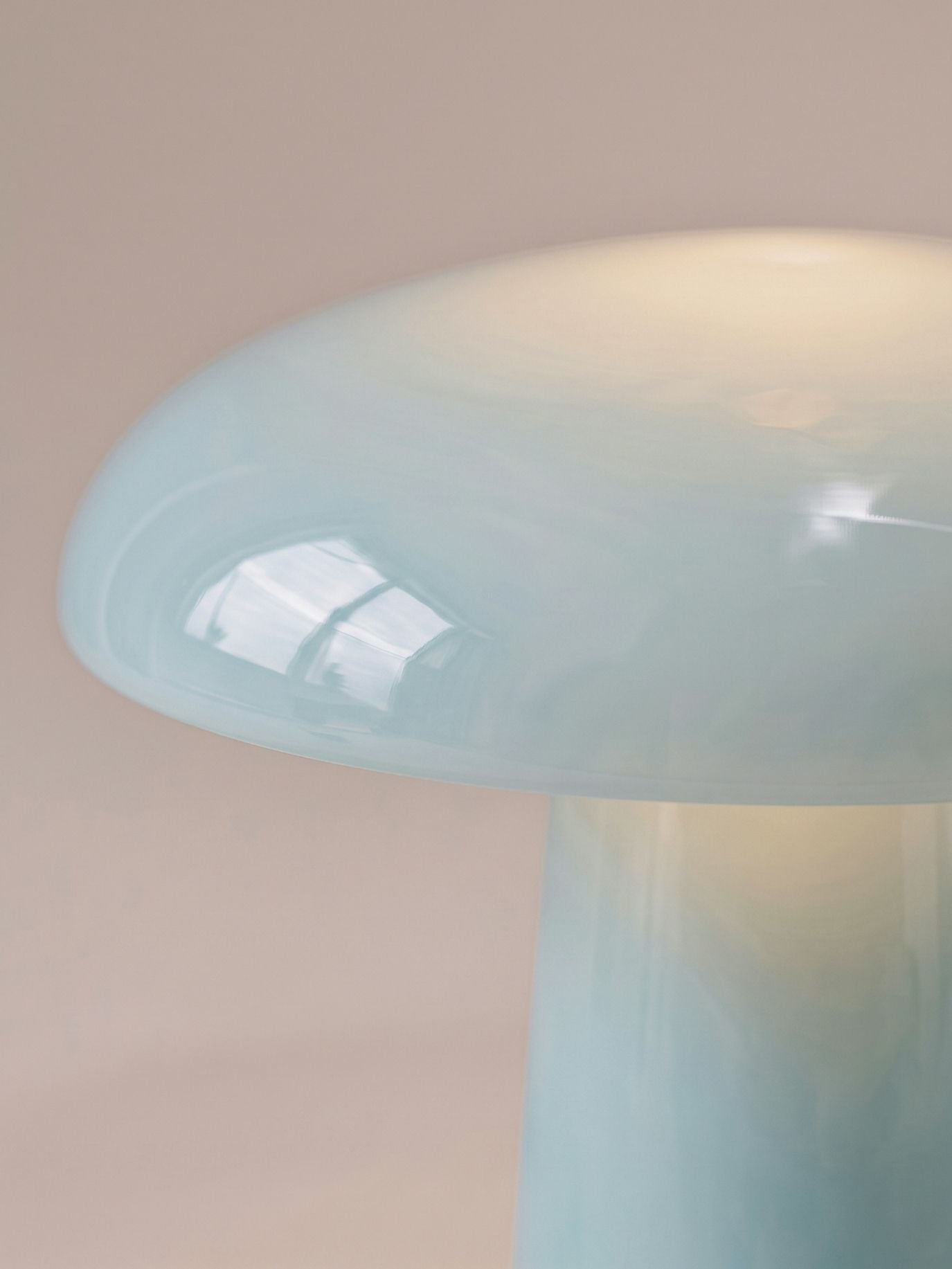 Cera Mini Portable Lamp | Blue Glass