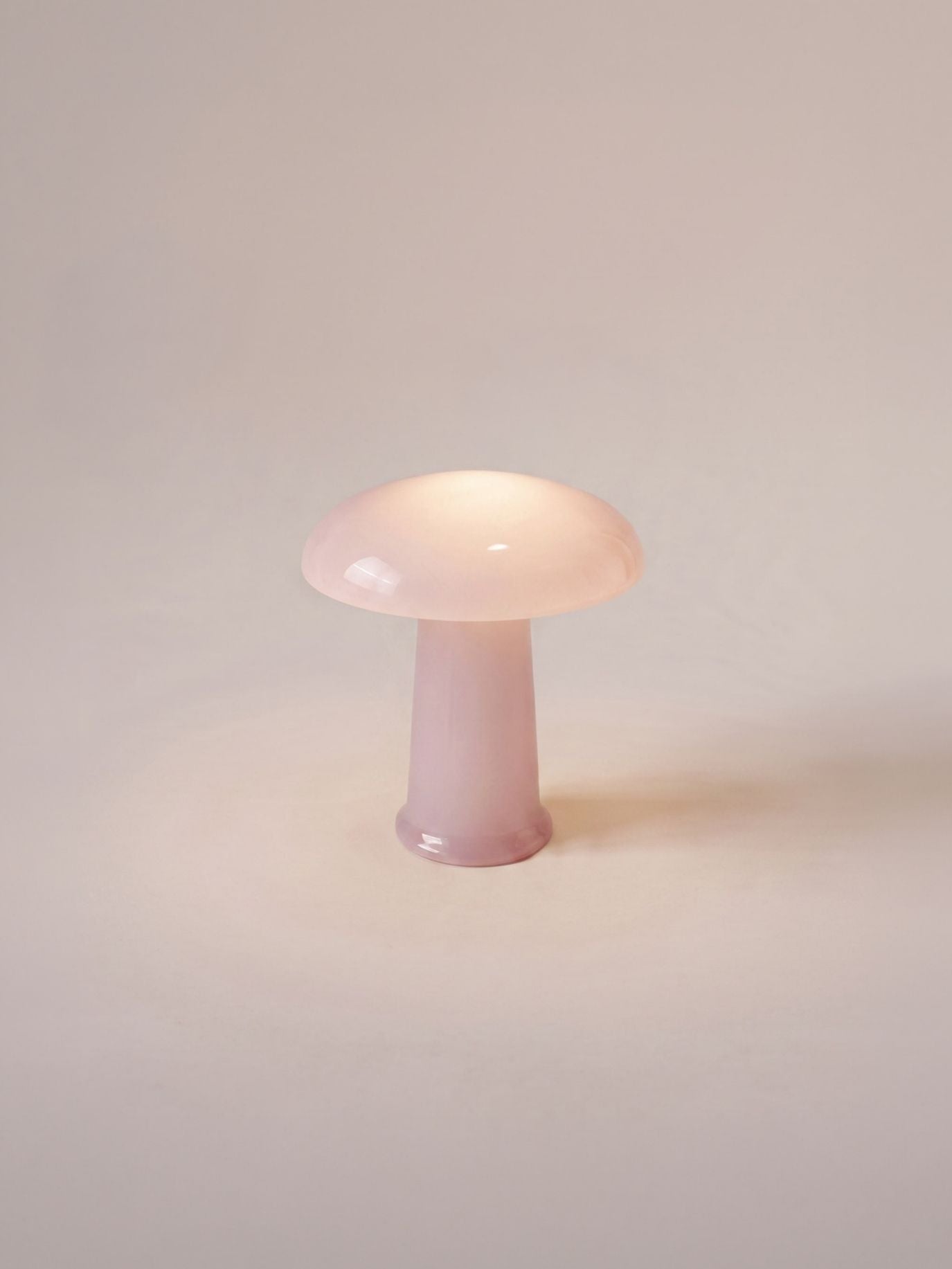 Cera Mini Portable Lamp | Pink Glass