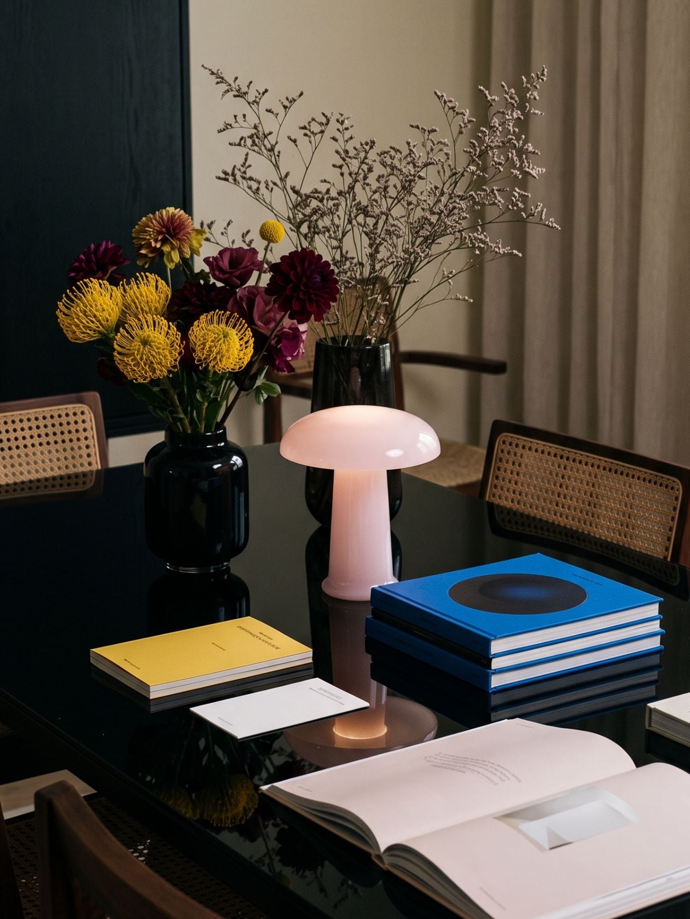 Cera Mini Portable Lamp | Pink Glass