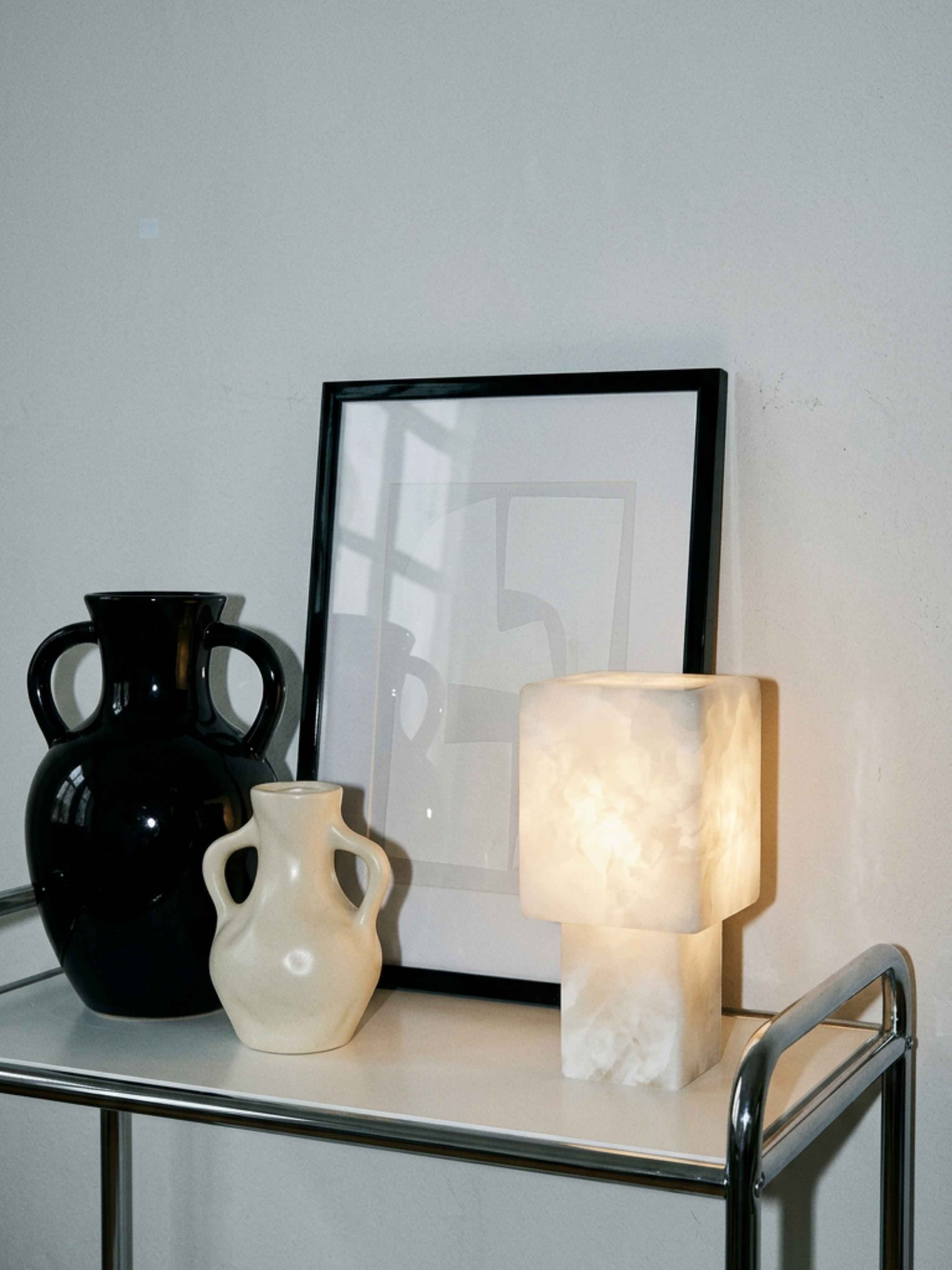 Forma tragbare Lampe | Alabaster