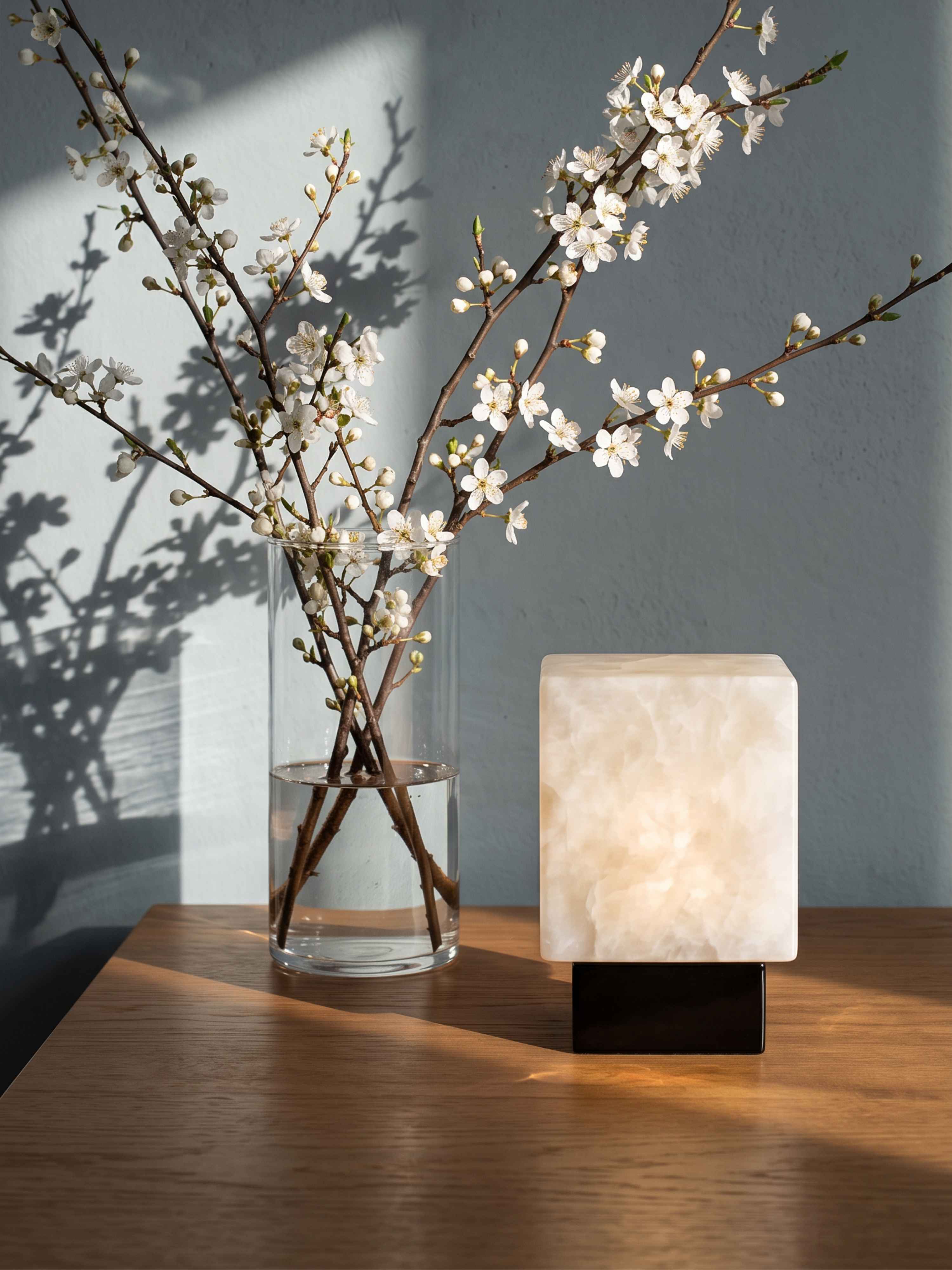 Bogen-Mini-Traglampe | Alabaster
