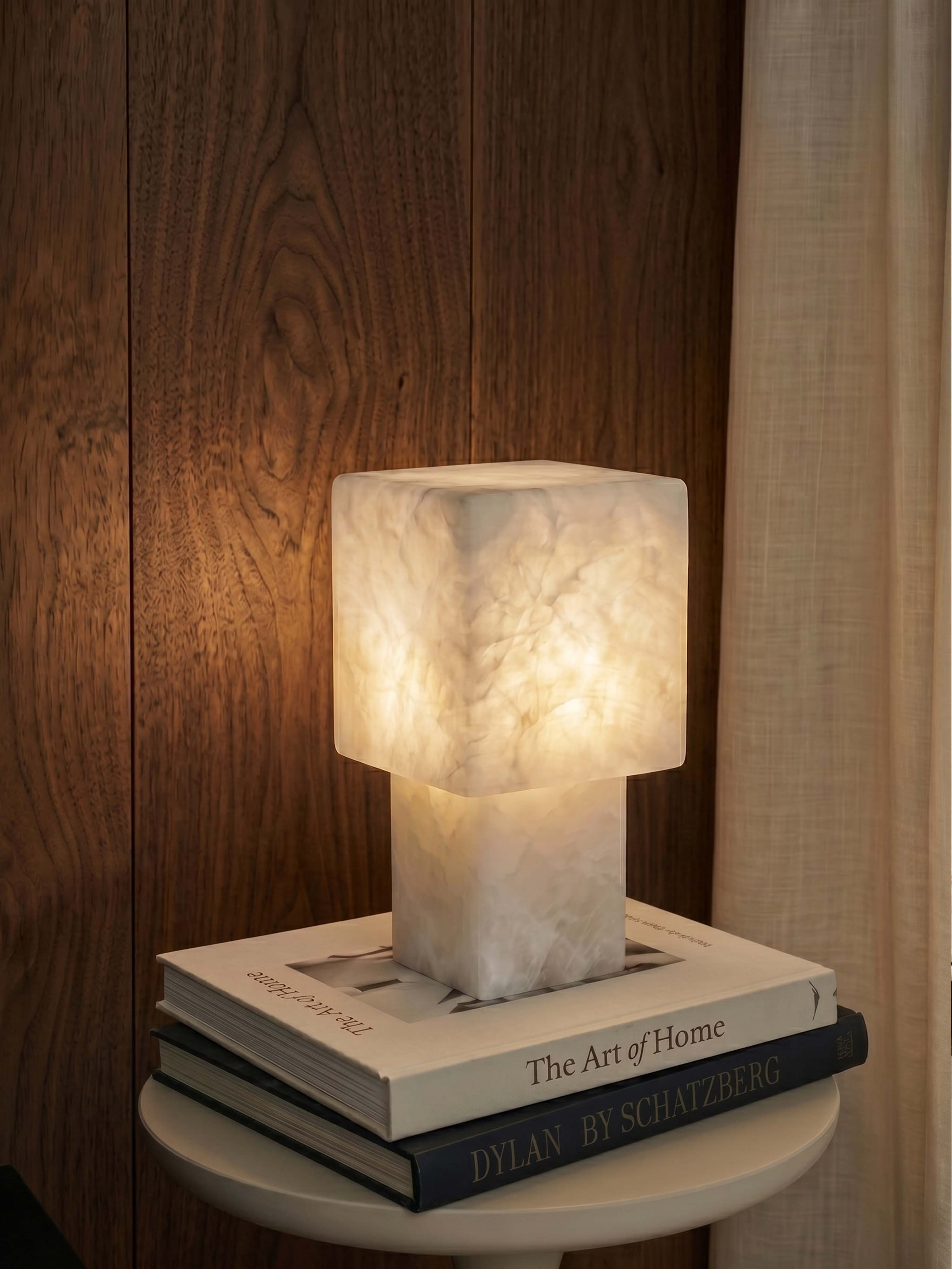 Forma Portable Lamp | Alabaster