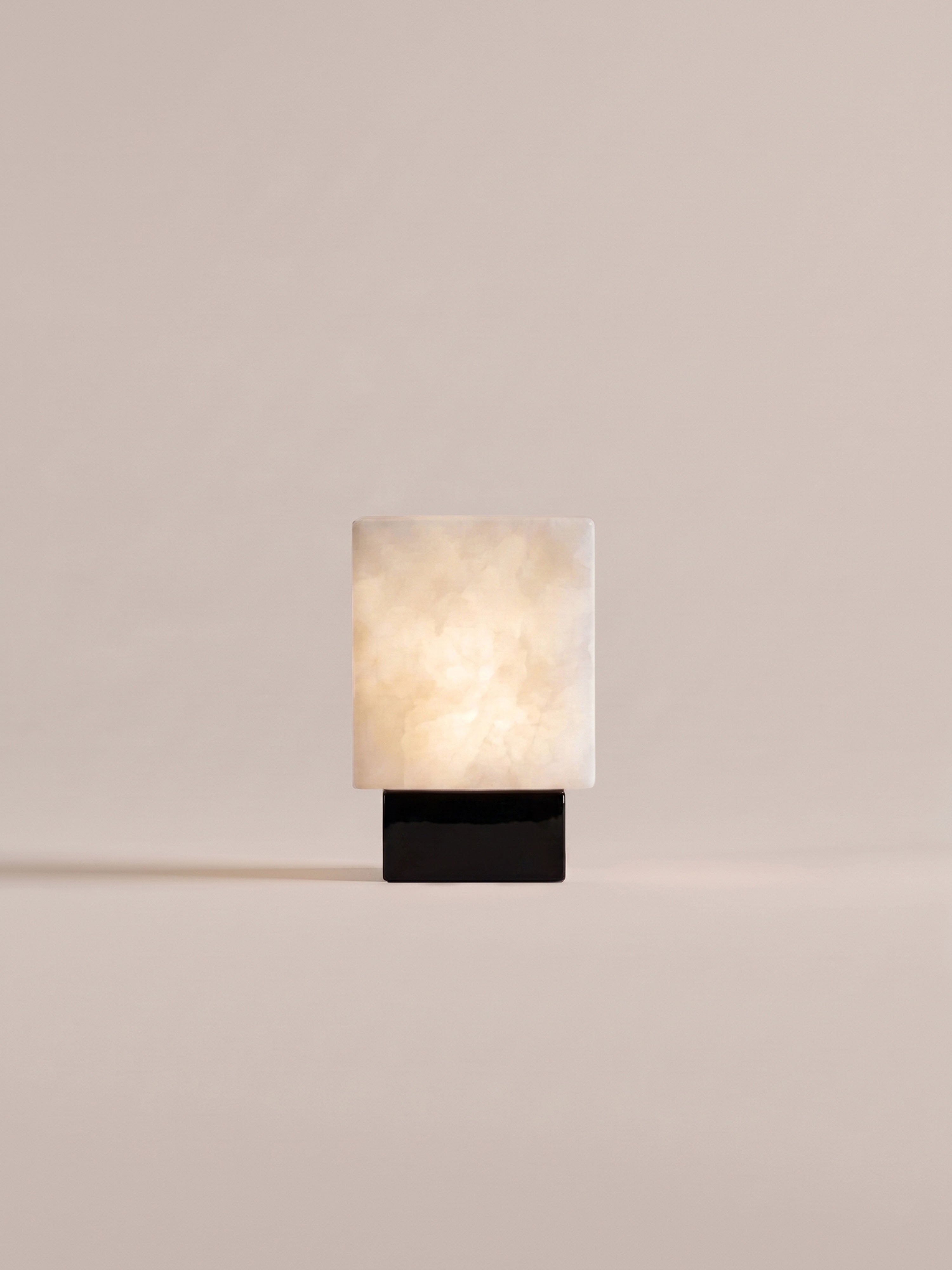 Bogen-Mini-Traglampe | Alabaster