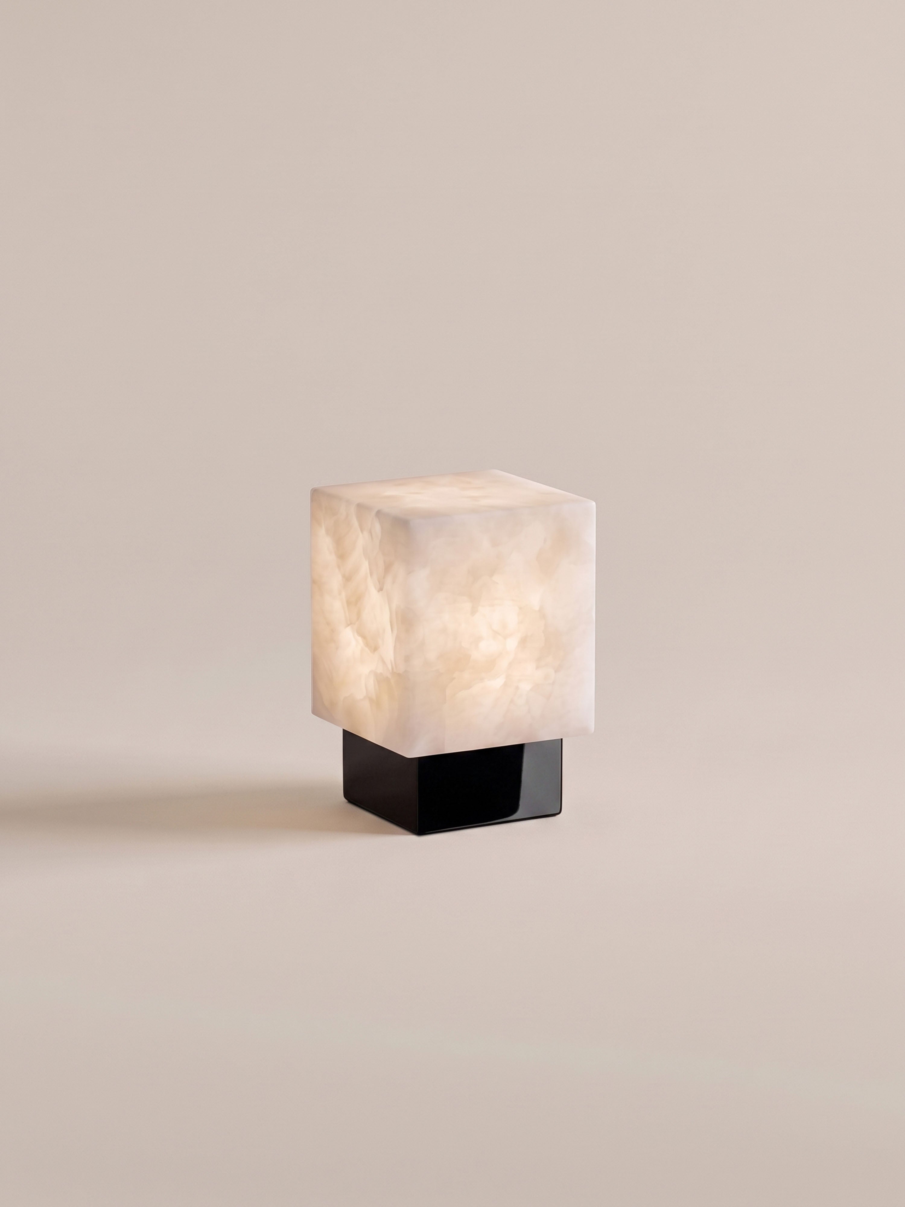 Bogen-Mini-Traglampe | Alabaster