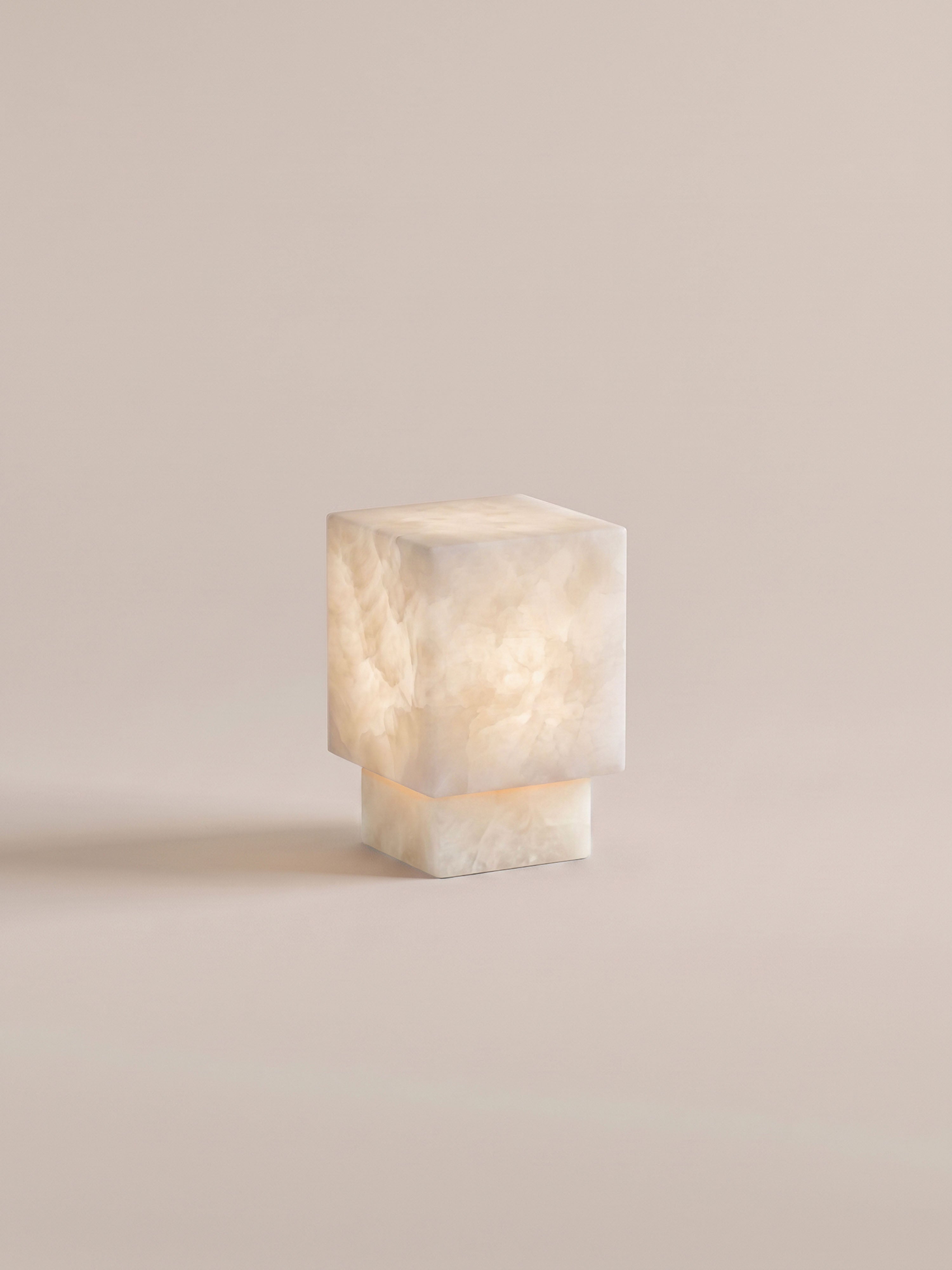Forma Mini Portable Lamp | Alabaster
