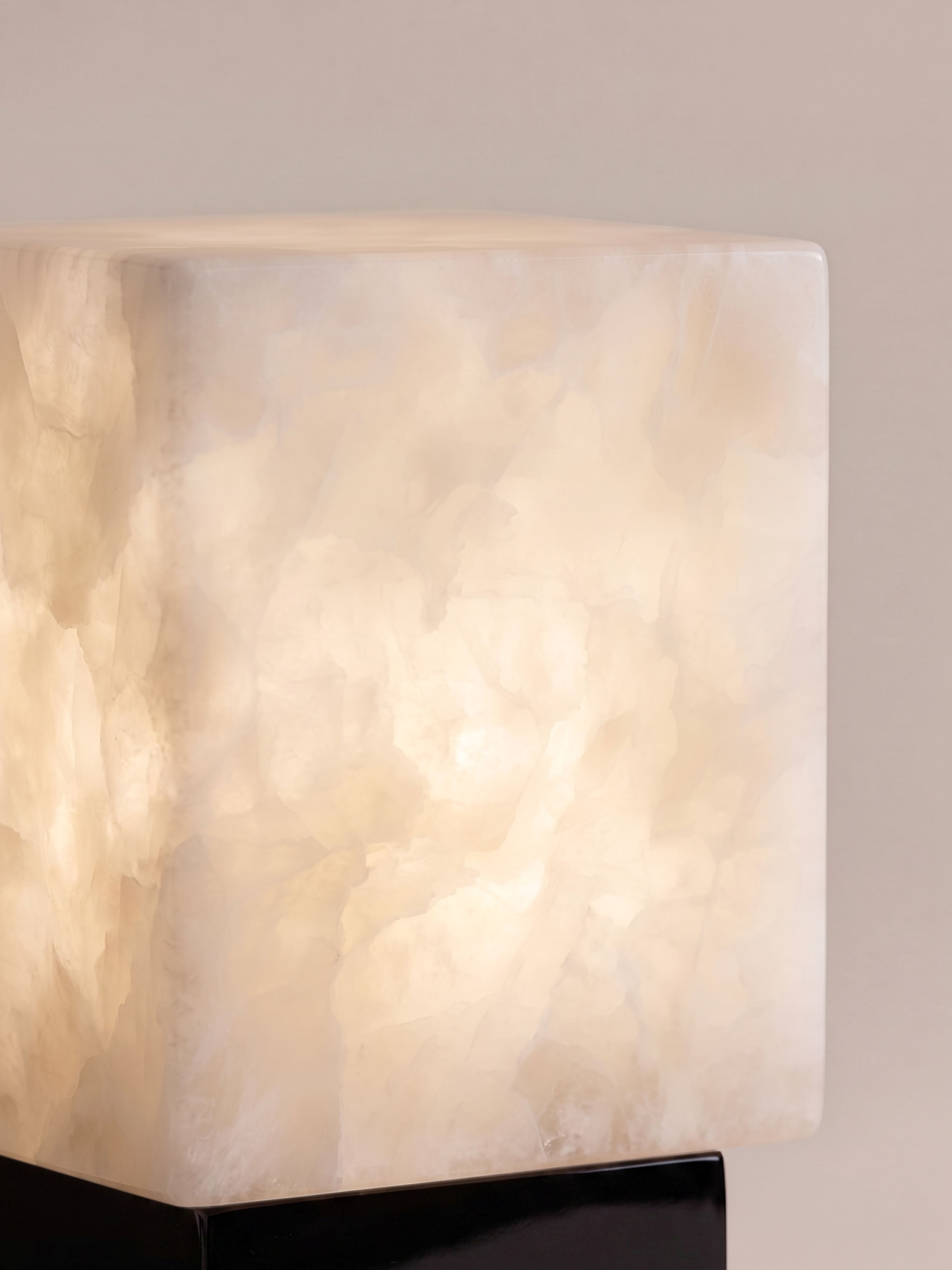 Bogen-Mini-Traglampe | Alabaster