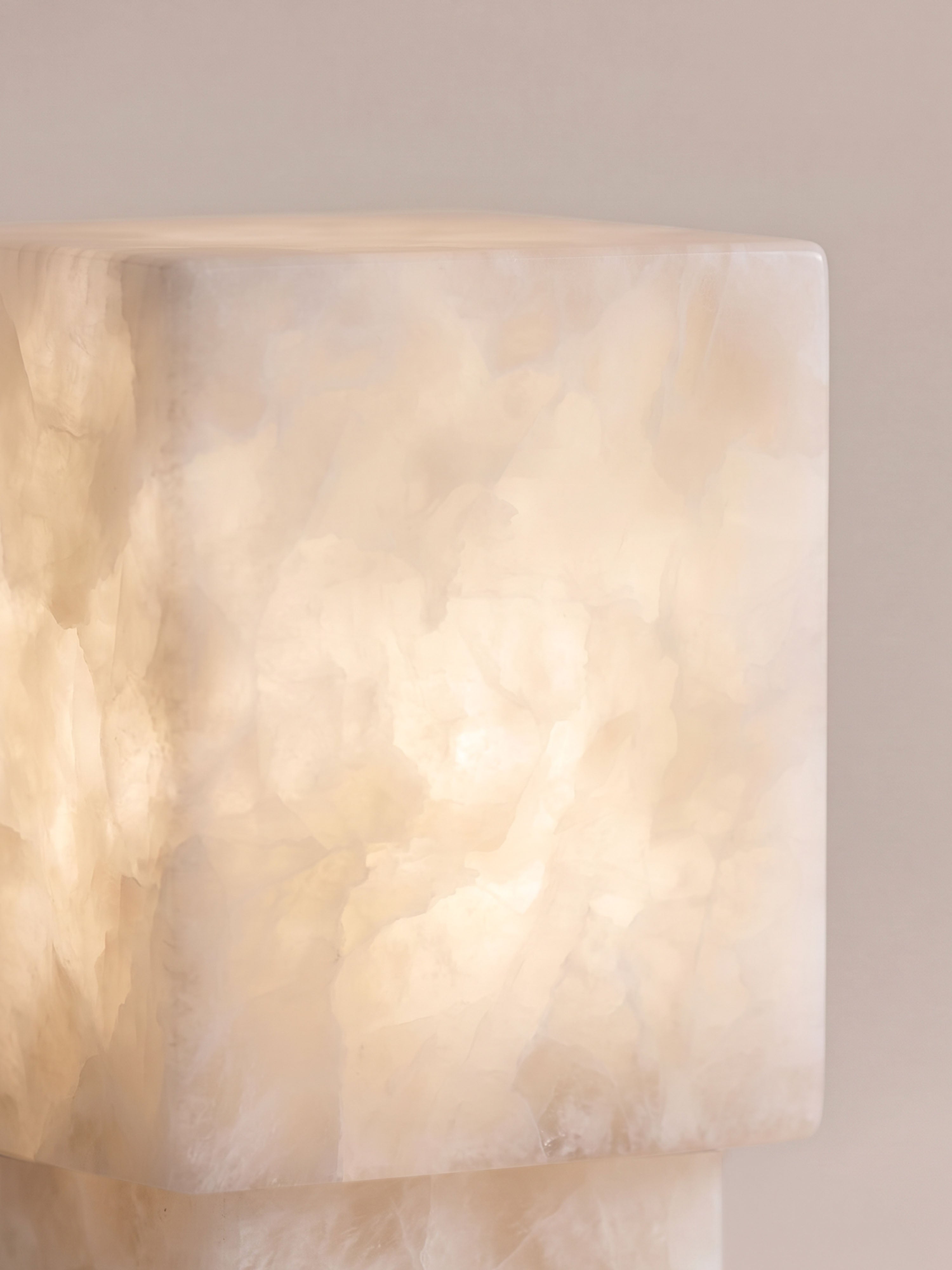 Forma Mini Portable Lamp | Alabaster