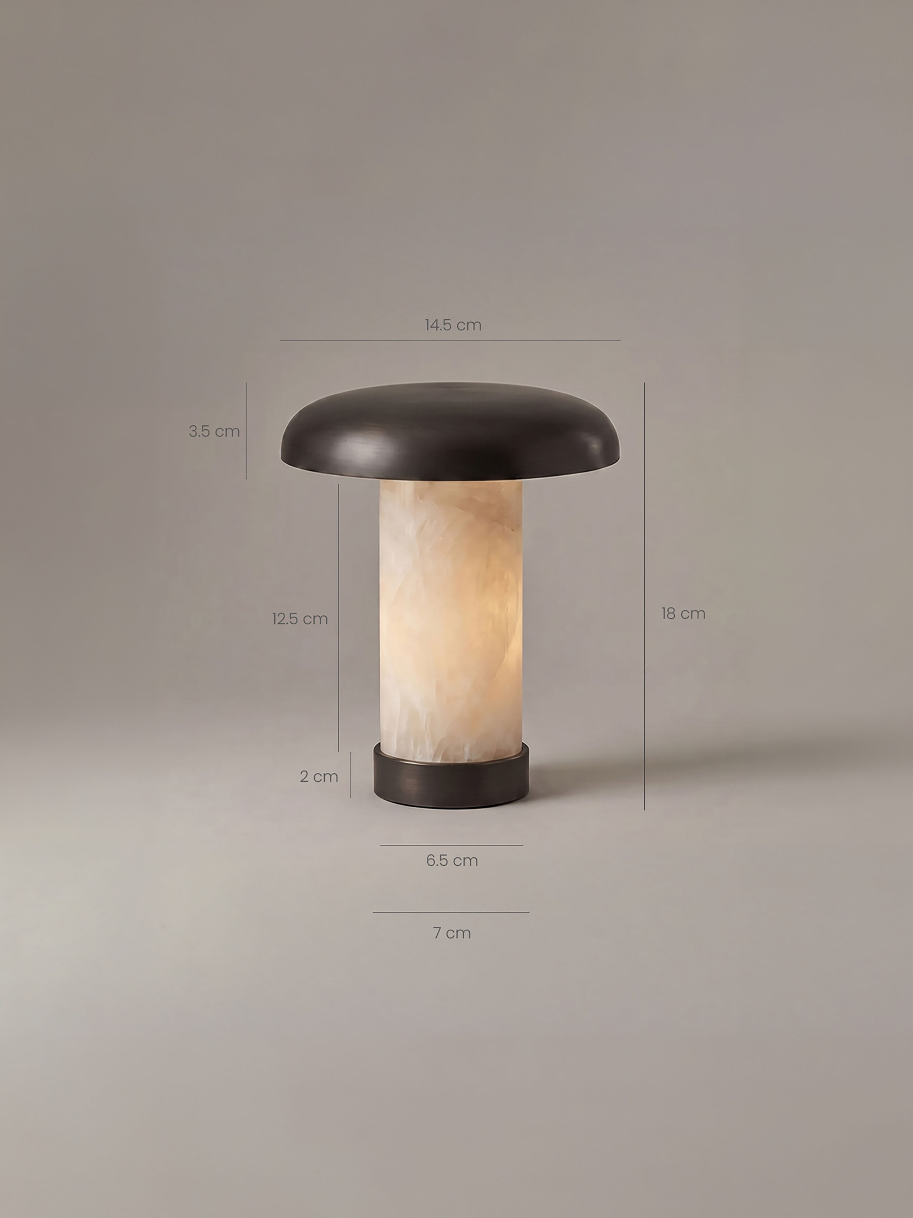 Forma Mini-Taschenlampe | Alabaster