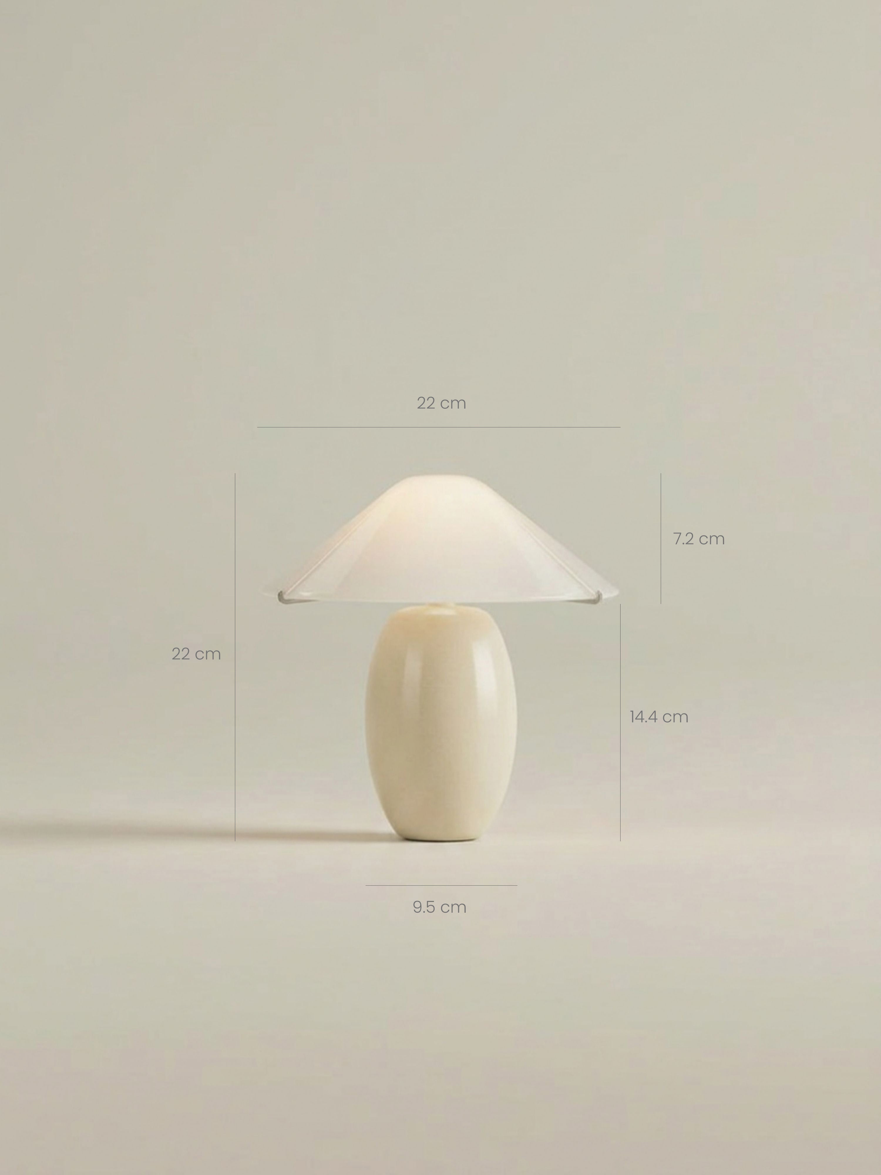 Maríel Tragbare Lampe | Zitronenkeramik