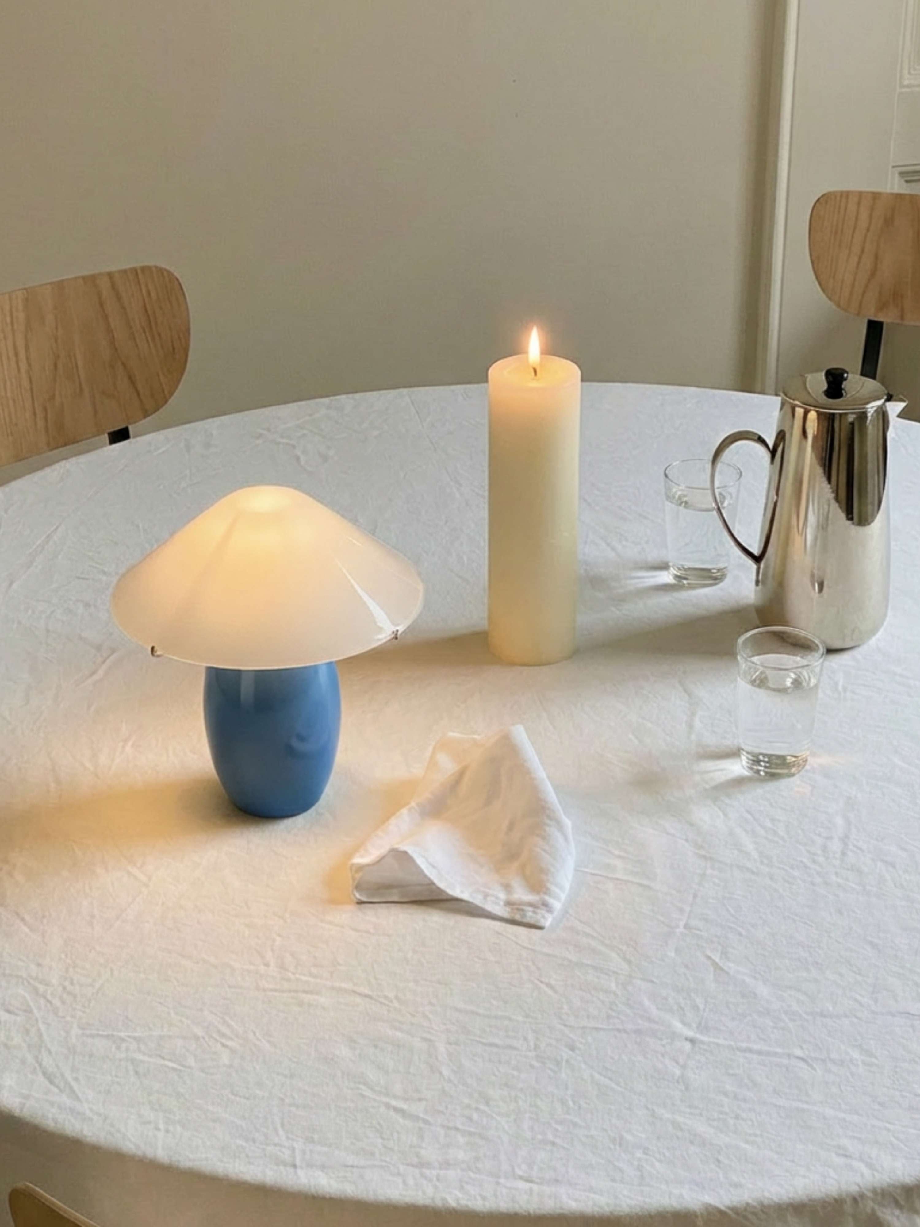 Maríel Portable Lamp | Ceramic Blue
