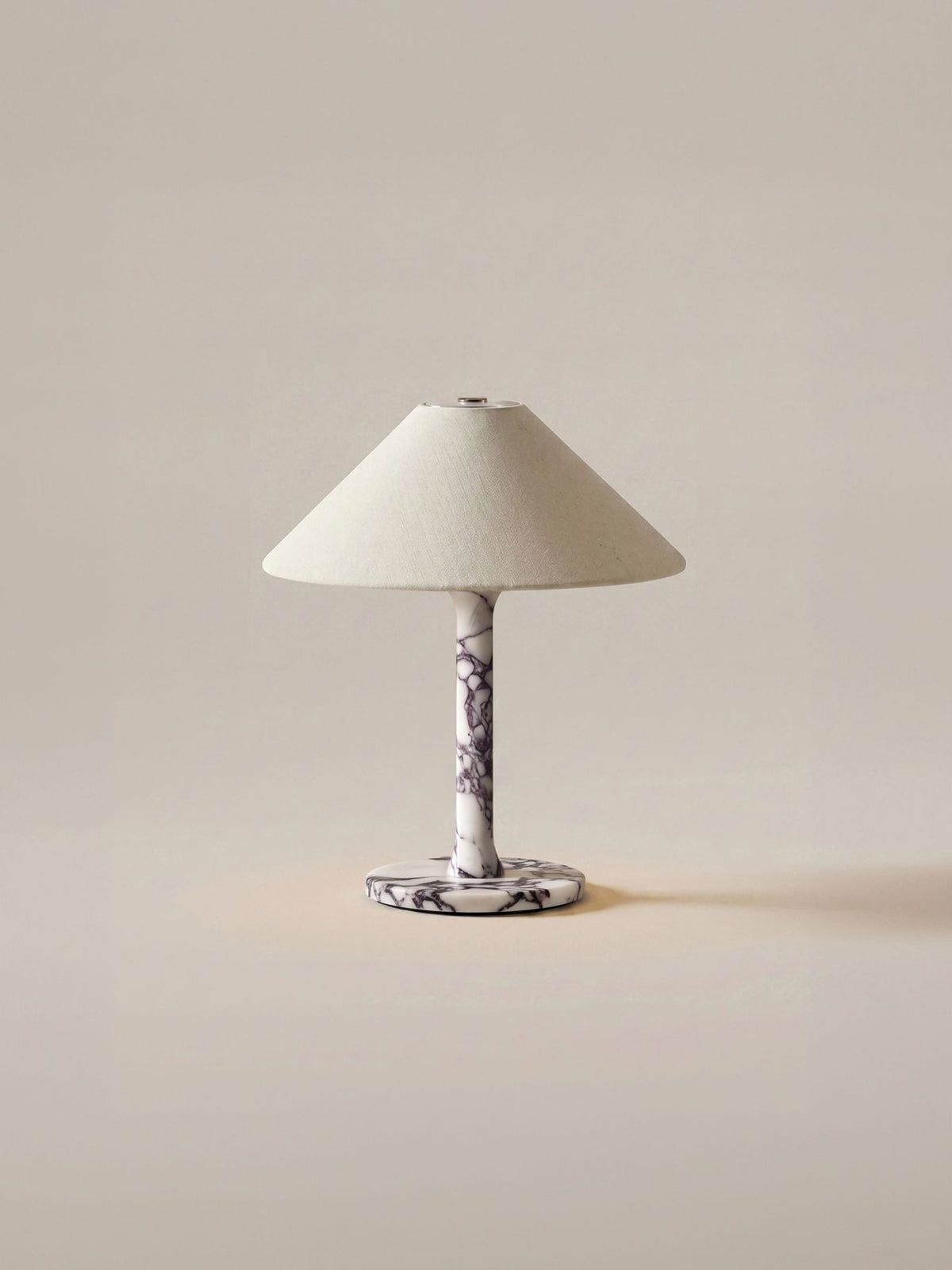 Rossa Tragbare Lampe | Calacatta Viola & Leinen