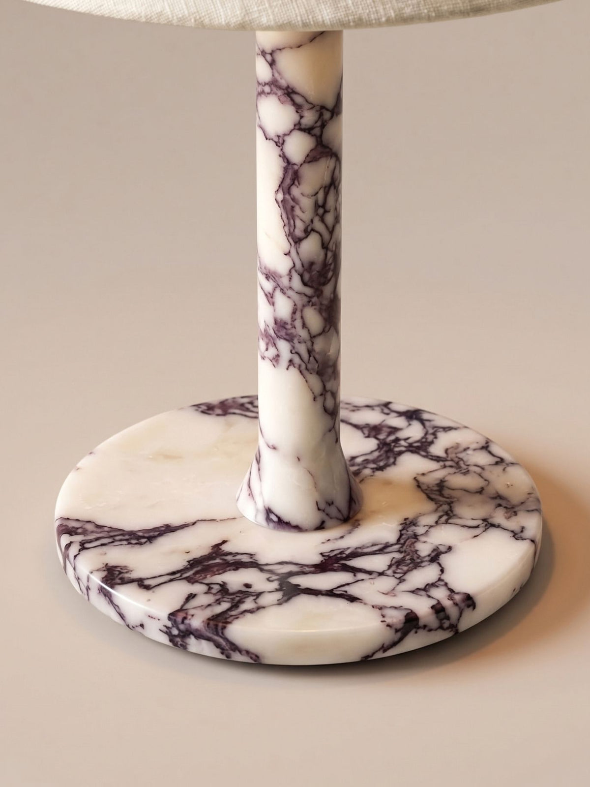 Rossa Tragbare Lampe | Calacatta Viola & Leinen
