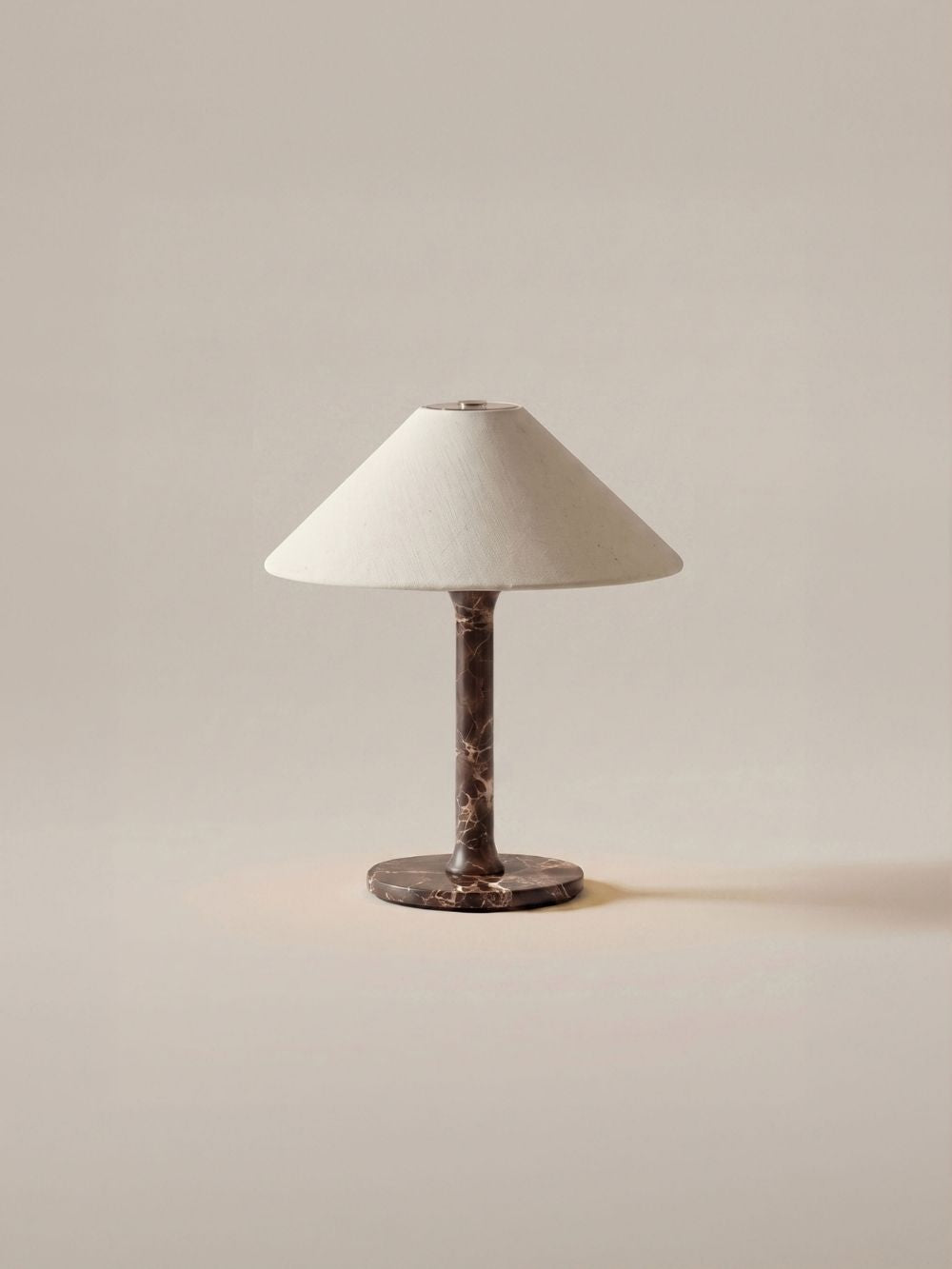 Das Original – Rossa Tragbare Lampe | Calacatta Viola & Leinen