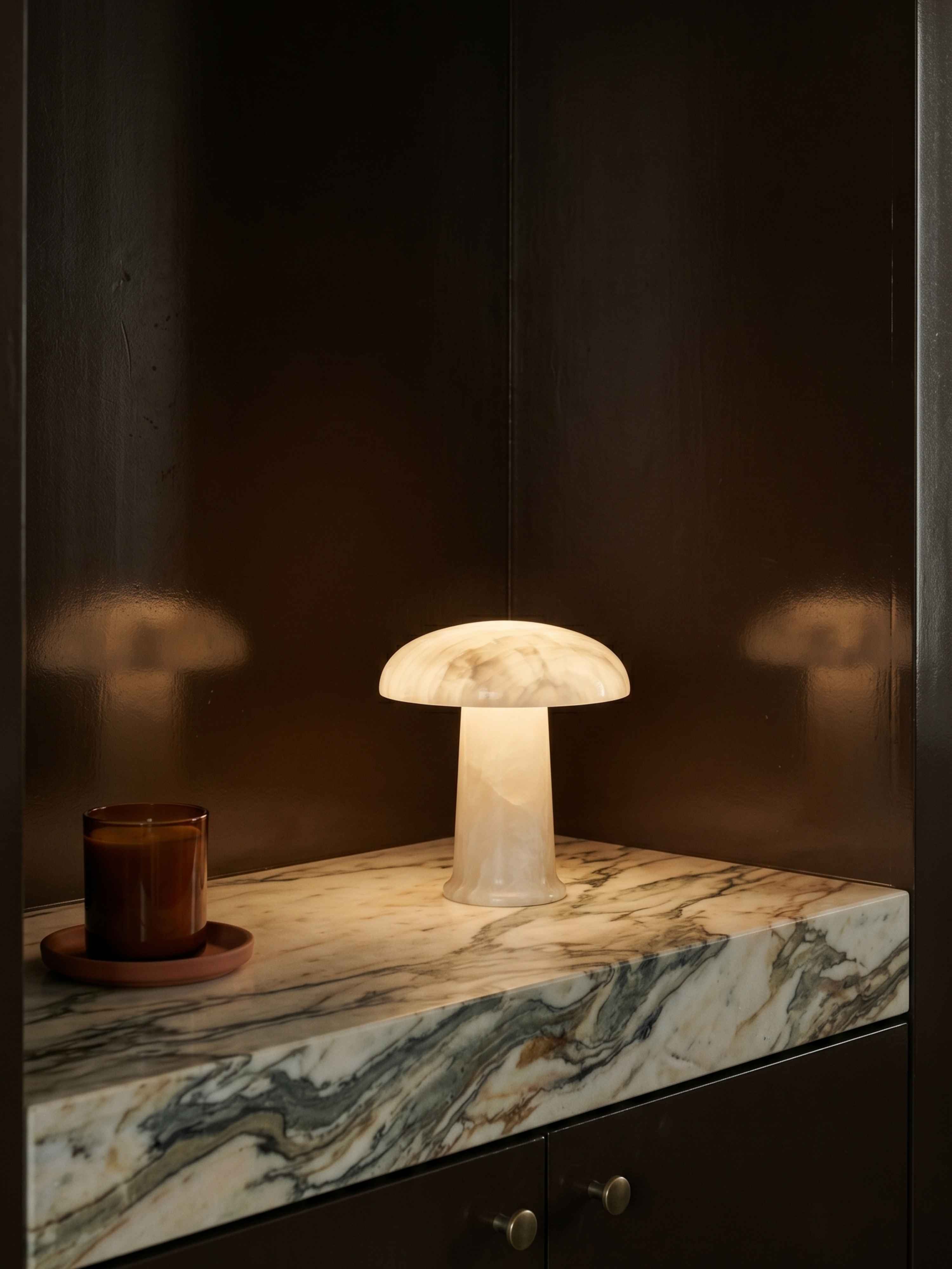 Maríel tragbare Lampe | Keramikblau