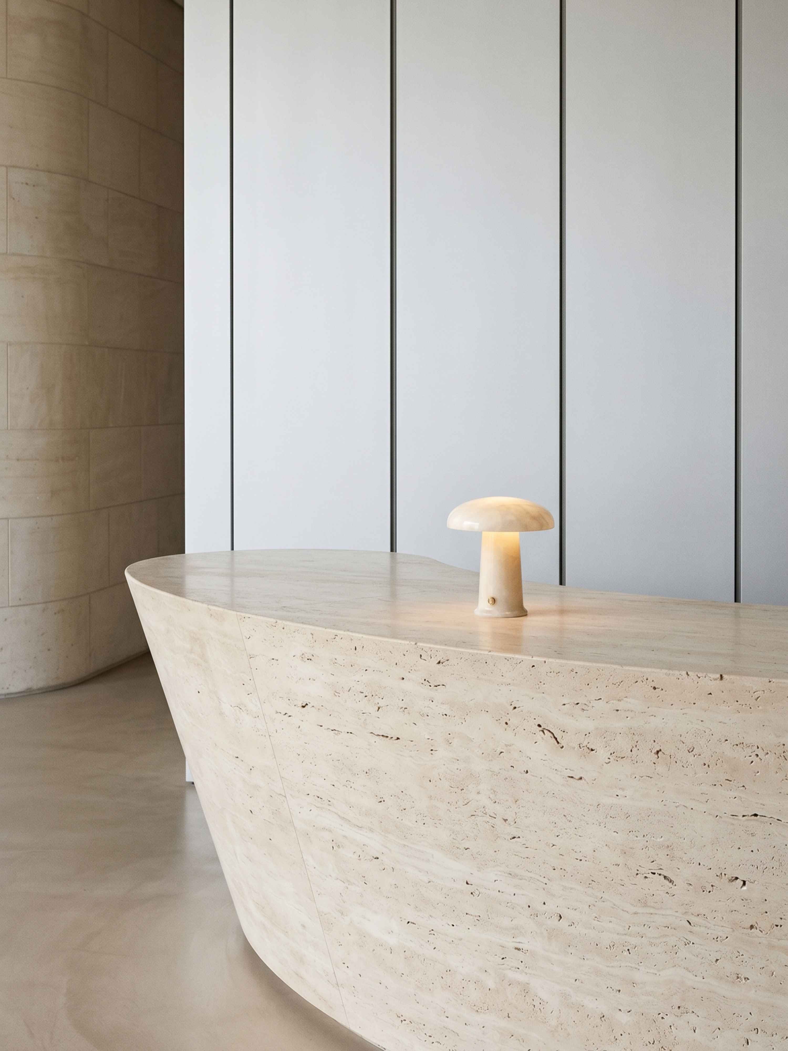 Maríel tragbare Lampe | Keramikblau