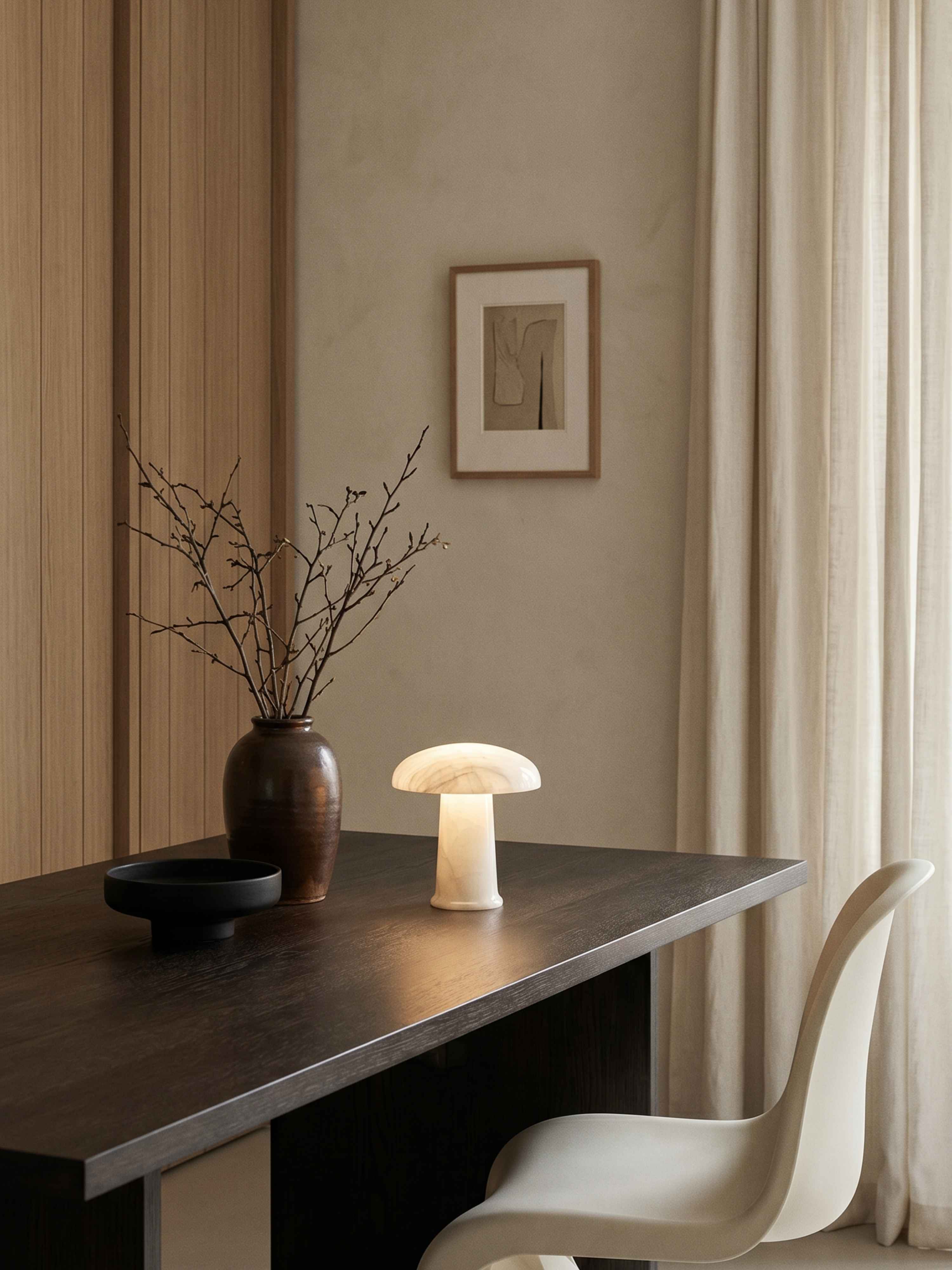 Maríel tragbare Lampe | Keramikblau