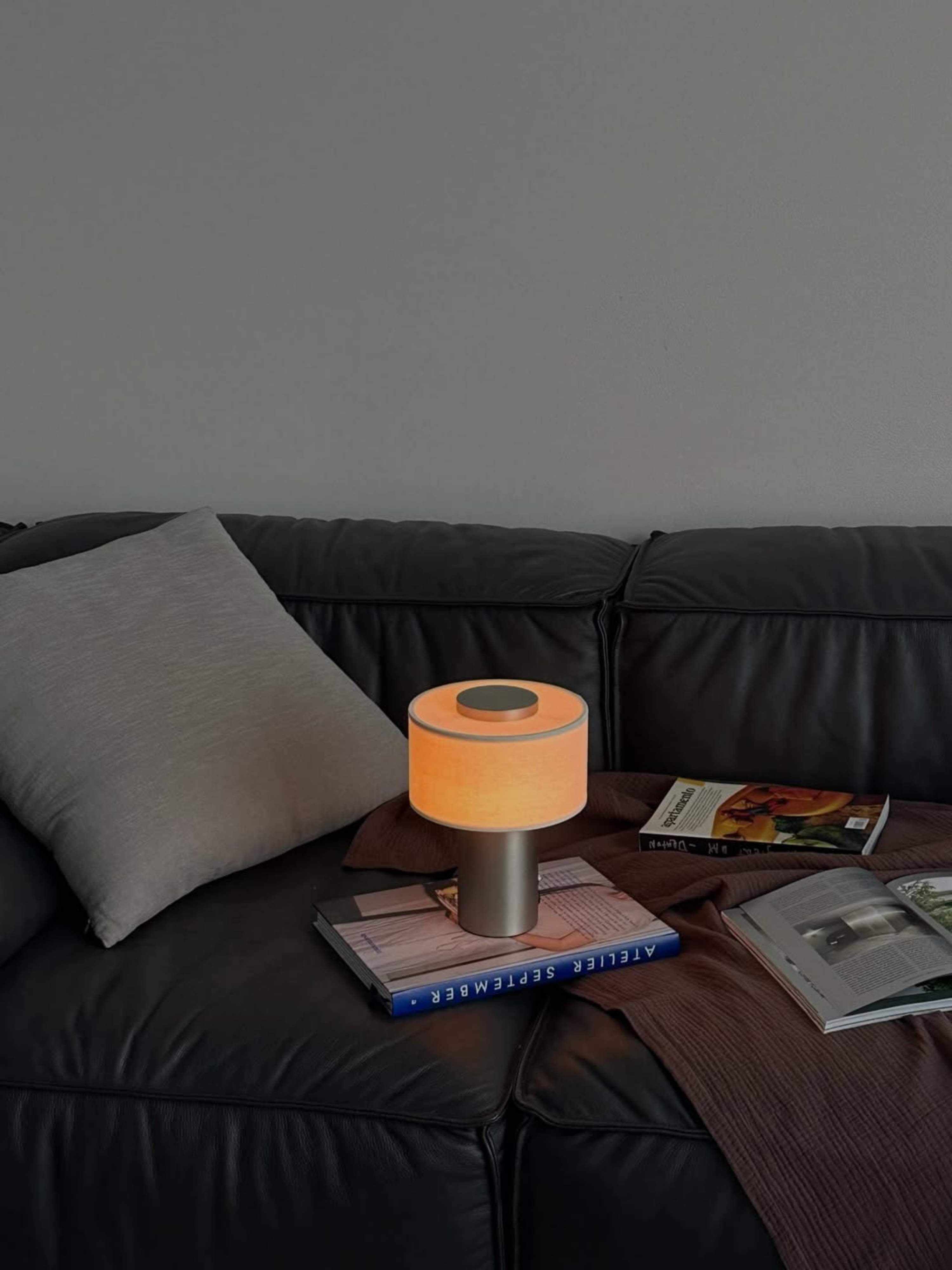 Auríe Tragbare Lampe | Satiniertes Aluminium