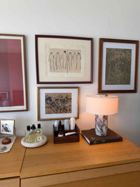 Auríe Large Lamp | Calacatta Viola