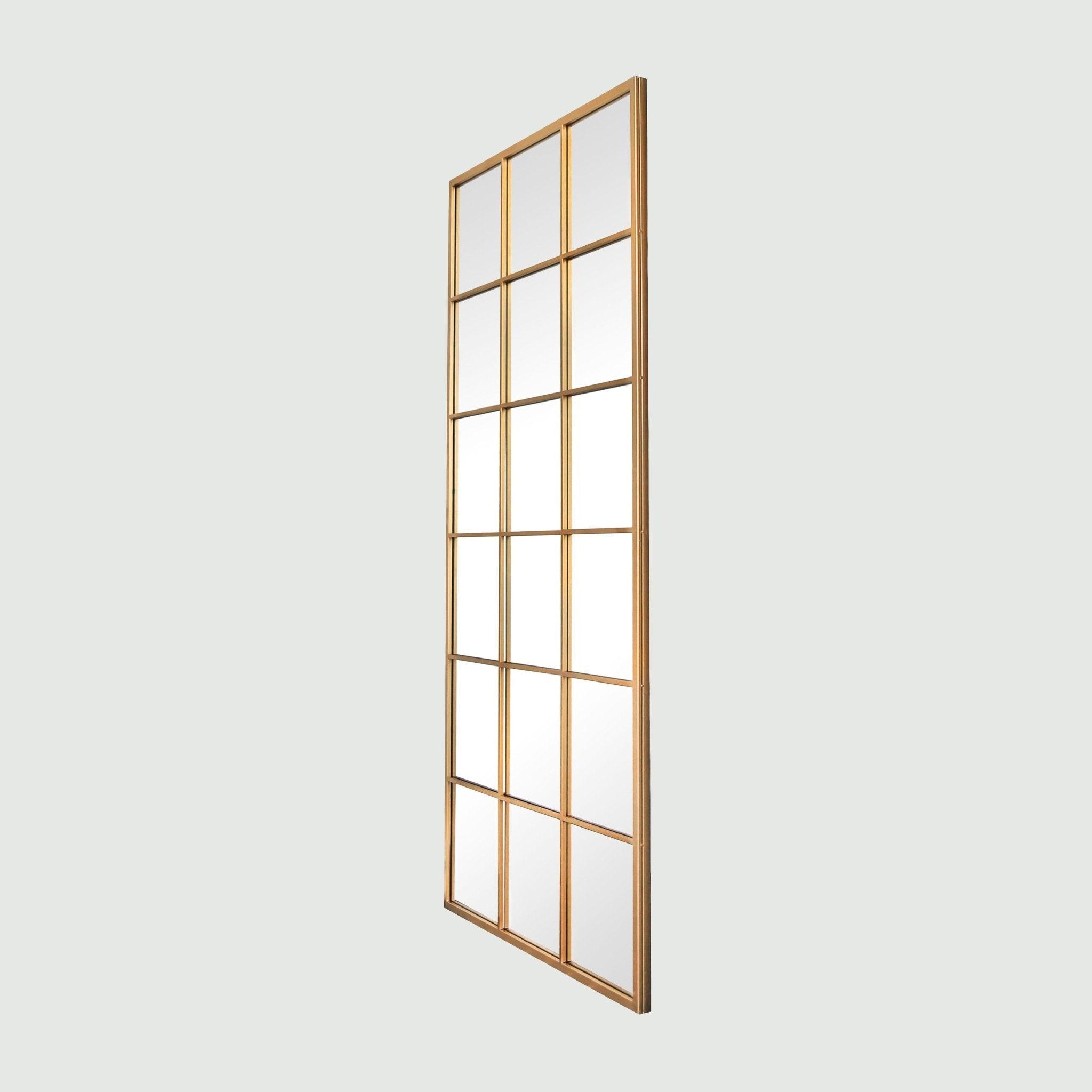 Grid Mirror No. 1 Gold | 220 × 110 cm - Blossholm