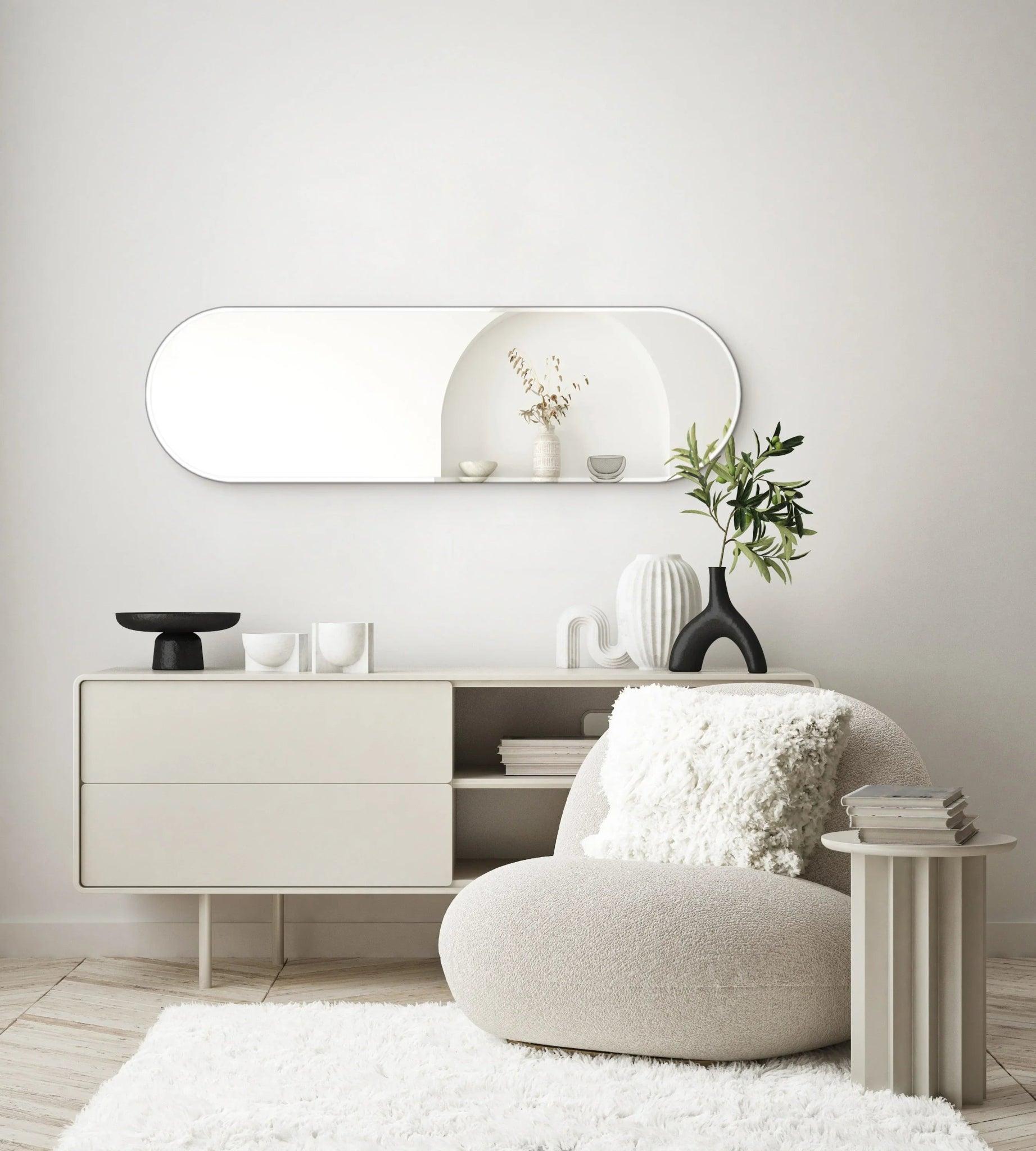 Oval Mirror No. 1 | 100 x 30 cm - Blossholm