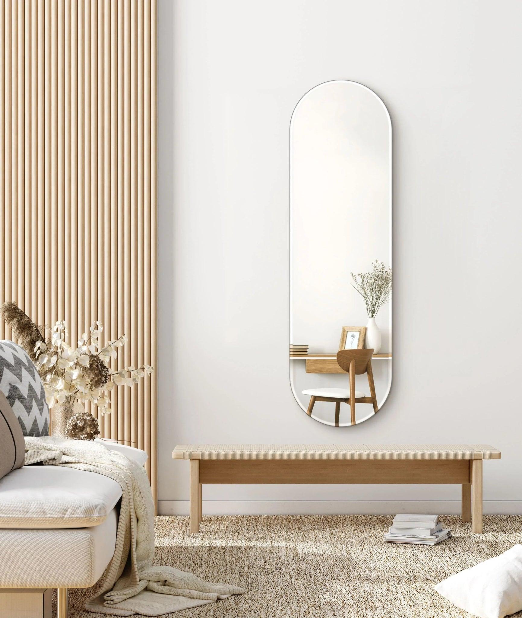 Oval Mirror No. 2 | 130 x 40 cm - Blossholm